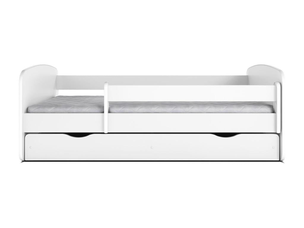 Lit enfant princesse debout et cheval avec sommiers et barrière de sécurité amovible Cosymeub-Matelas mousse-70x140-Tiroirs Avec tiroir MJZZ14471