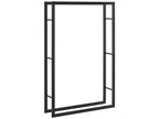 Range-bûches Cosymeub en acier 100x25x150 cm noir en.casa ZWUK66445