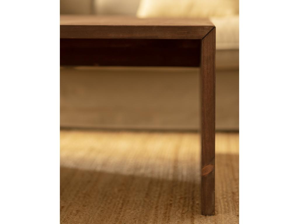 Table basse en bois de sapin marron 109,4x59x74cm - Cosymeub BULV72524