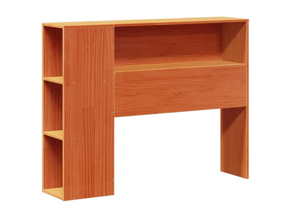 Cadre de lit sans matelas cire marron 90x190 cm bois pin massif PPPE37603