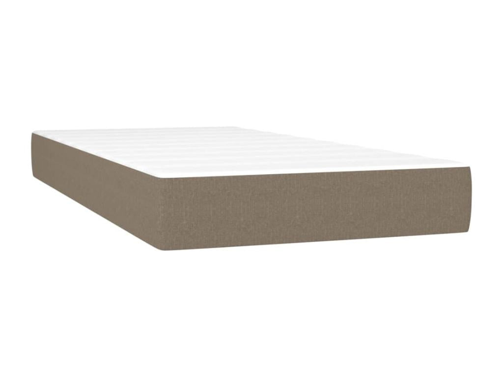 Sommier tapissier avec matelas et LED Cosymeub 80x200cm Tissu FFJY17093