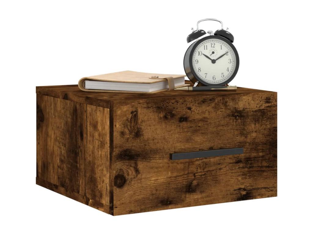 Tables de chevet murales 2 pcs chêne fumé 35x35x20 DPNR95552