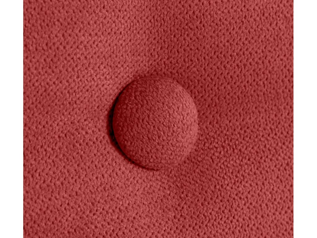 Cosymeub Tête de lit en tissu Aqualine lisse avec Boutons 145x50cm Lits 135/140 - Rouge DGEQ00849