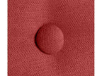 Cosymeub Tête de lit en tissu Aqualine lisse avec Boutons 145x50cm Lits 135/140 - Rouge DGEQ00849