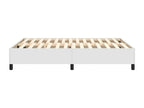 Cadre de lit sans matelas blanc 140x200 cm similicuir TYYS67649