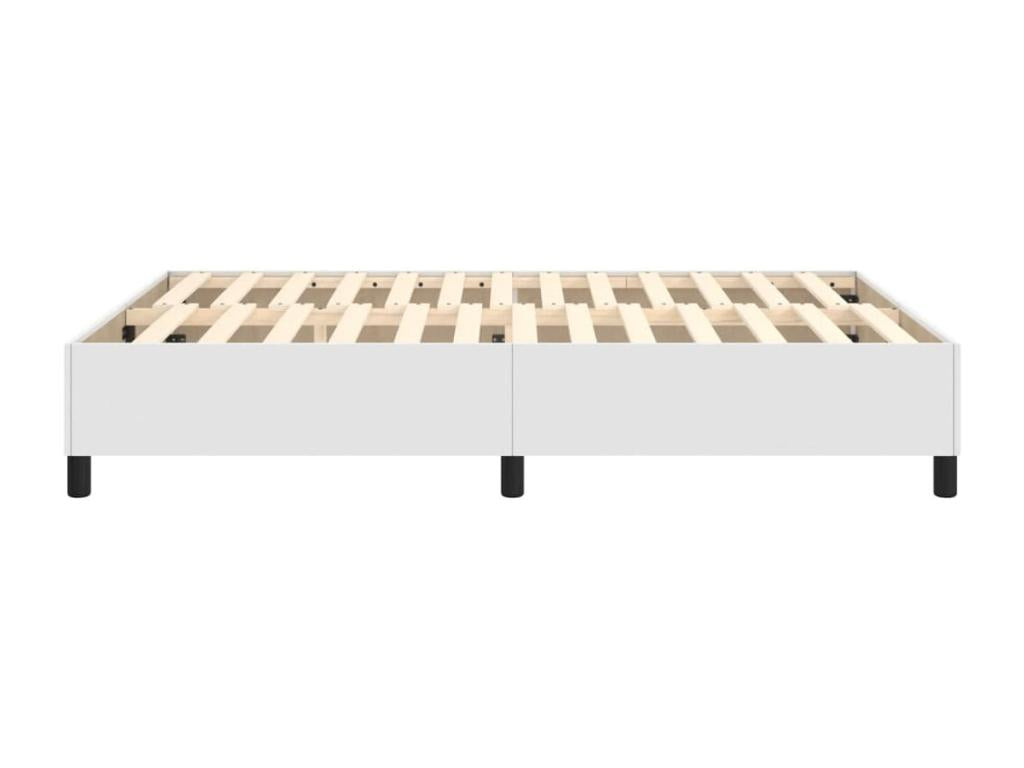 Cadre de lit sans matelas blanc 140x200 cm similicuir TYYS67649