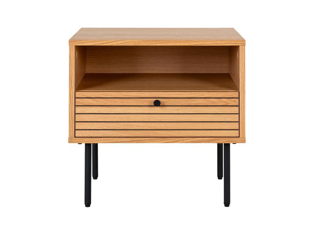Cosymeub - Table de chevet 1 tiroir en bois - Couleur Bois clair FTTD95668