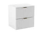 Meuble lavabo Cosymeub façades cannelées Cosymeub 60x60x47 cm Blanc VIVF58446