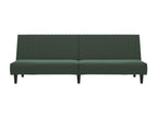 Canapé-lit à 2 places vert foncé velours LEIA94294