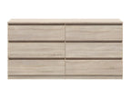 Commode 6 tiroirs Cosymeub Bois clair KFUA36431
