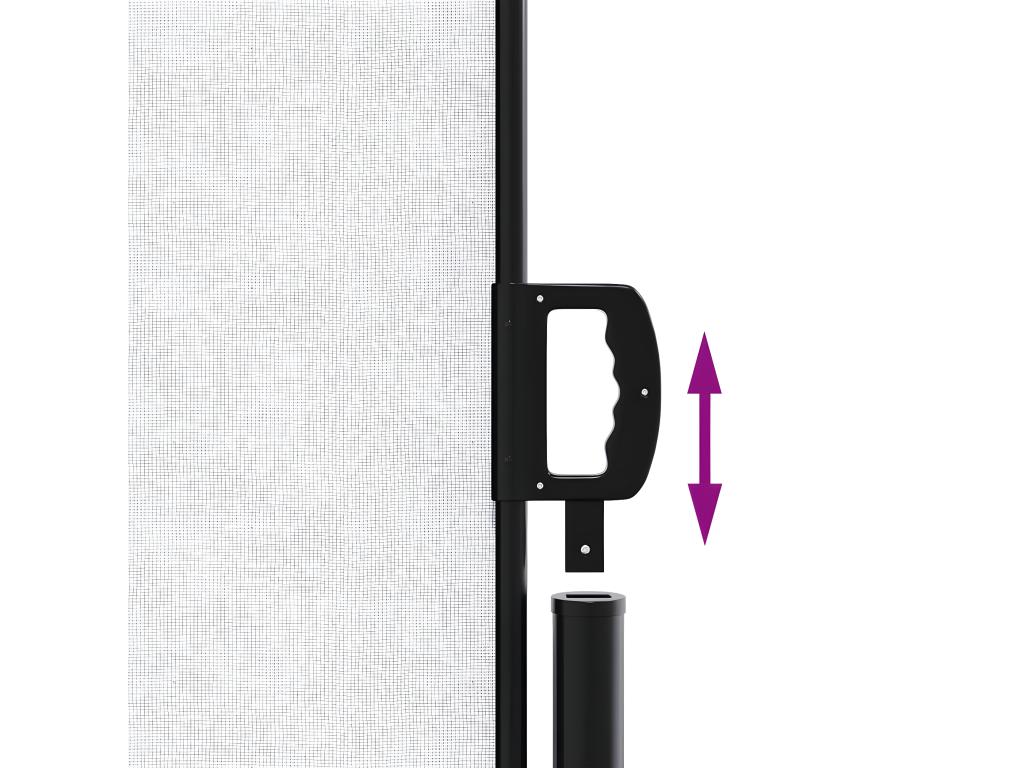 Auvent latéral rétractable blanc 140x300 cm YULY77616