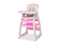 Chaise haute convertible 3-en-1 avec table Rose WREU35447