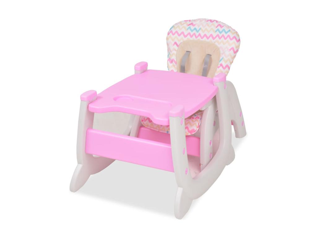 Chaise haute convertible 3-en-1 avec table Rose WREU35447