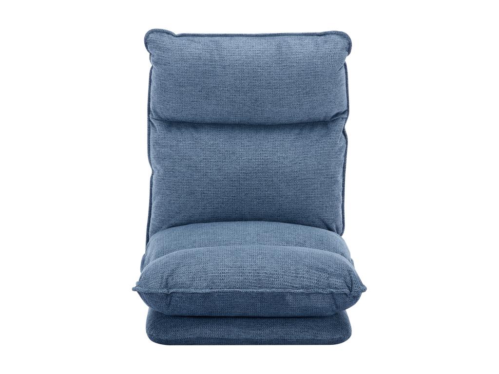 Fauteuil paresseux convertible réglable en tissu chiné bleu Cosymeub WBNA05869