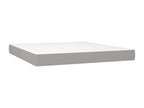 Sommier à Cosymeub de lit et matelas et LED Gris clair 180x200 cm BAJM28264