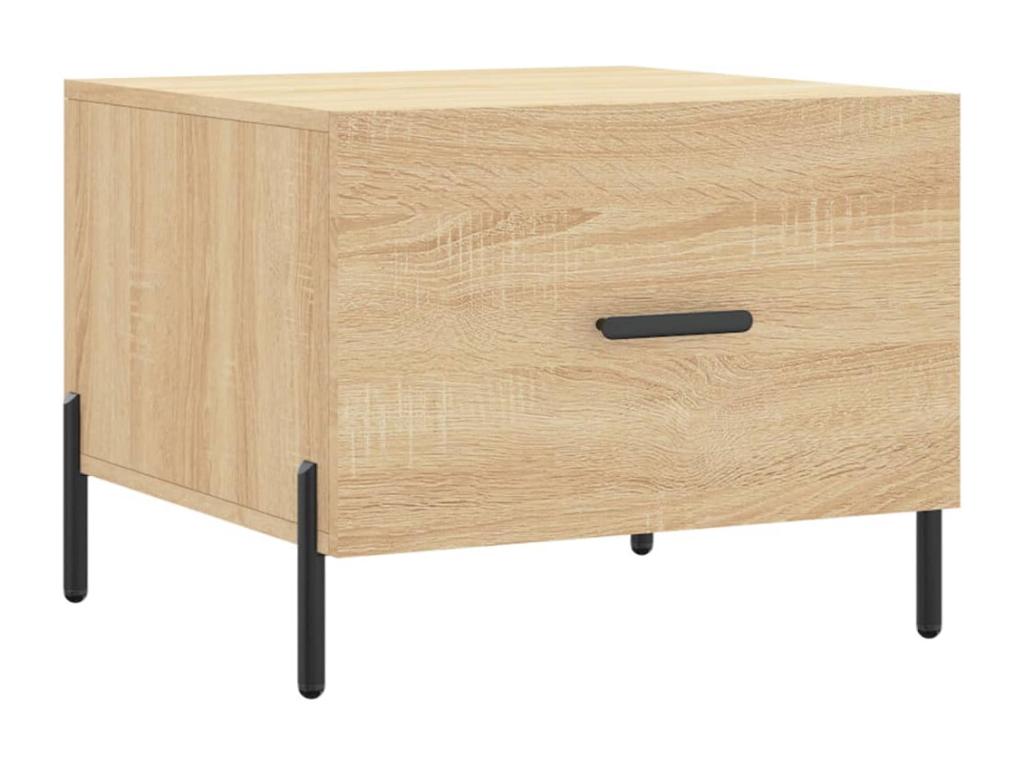 Table basse Chêne Cosymeub 50x50x40 Bois d'ingénierie AJZA86177