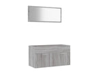 Ensemble de meubles de salle de bain 2 pcs Cosymeub gris YPLY46337
