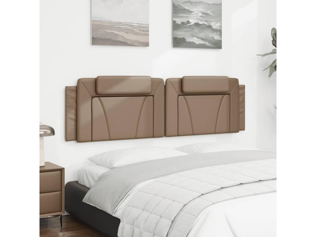 Coussin de tête de lit cappuccino 180 cm similicuir CJEU32052