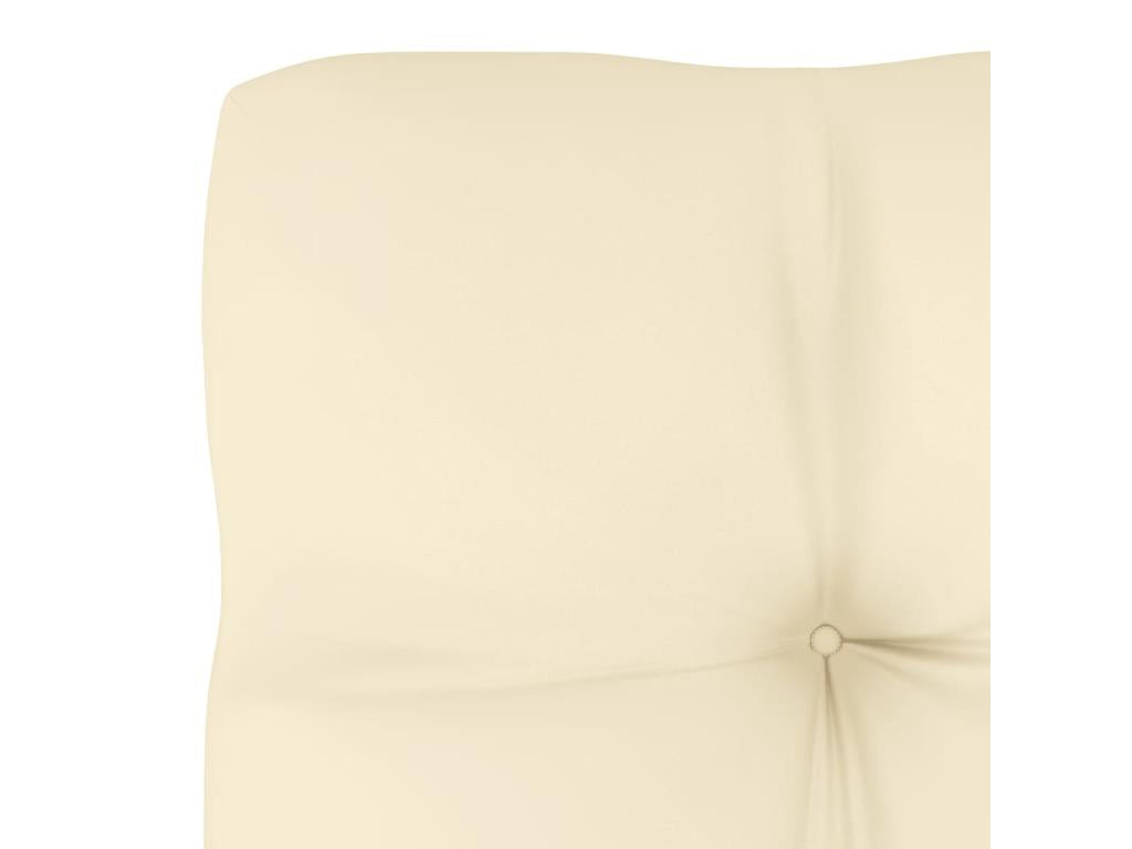 Canapés centraux de jardin avec coussins crème 2 pcs VAFV92282