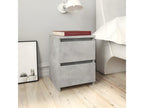 Tables de chevet 2 pcs Gris béton 30x30x40 cm Bois d'ingénierie FYXE54476