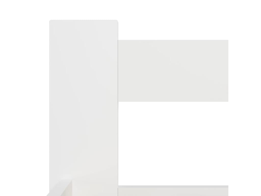 Cadre de lit Blanc Bois de pin massif 160x200 cm HYMH96749
