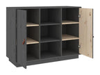 Buffet Gris 100x40x75 cm Bois massif de pin KPXI03106