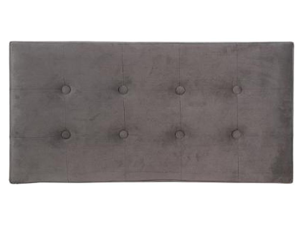 Coffre/pouf pliable en MDF et polyuréCosymeub couleur grise - Dim L76 x l38 x H38 cm IJIA98379