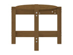 Table basse Marron miel 87x48x35 cm Bois massif de pin LLVJ70446