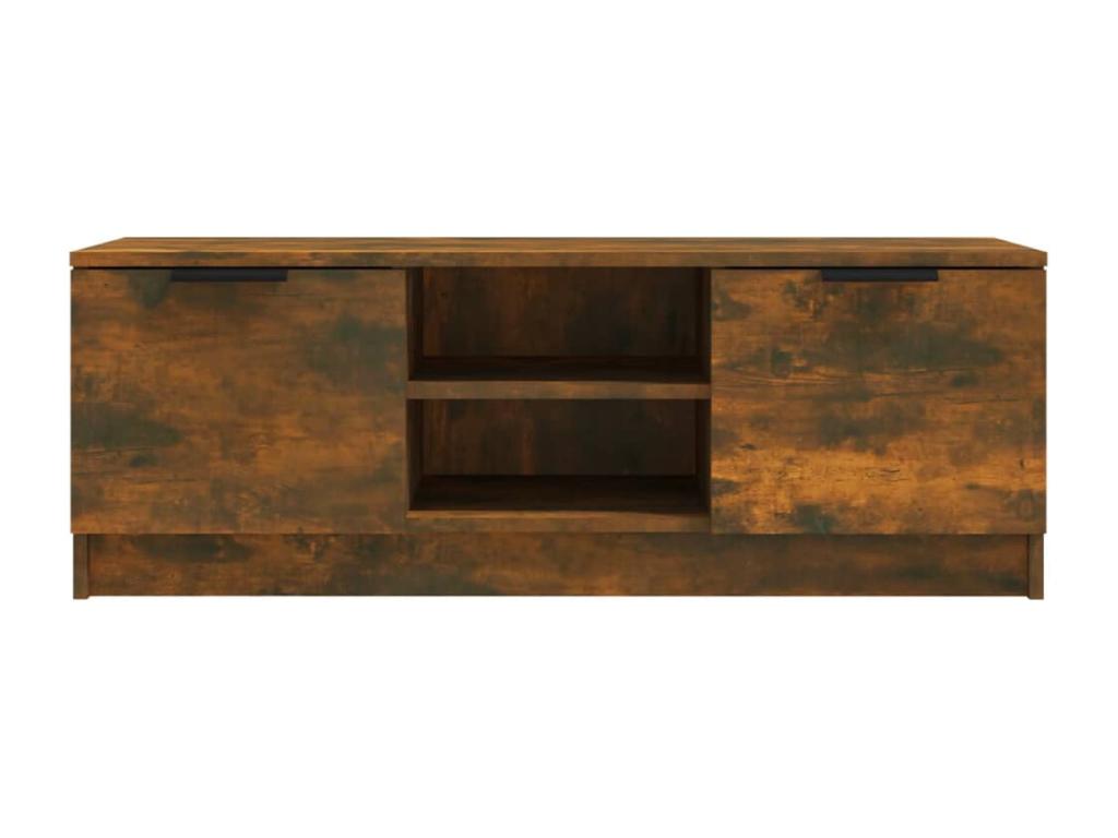 Meuble TV Chêne fumé 102x35x36,5 cm Bois d'ingénierie VQNJ85086