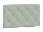 Coussin de tête de lit gris clair 80cm velours IMTQ93082