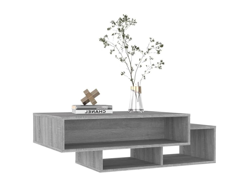 Table basse Cosymeub gris 105x55x32 cm Bois d'ingénierie OZQZ52002