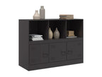 Buffet noir 99x39x73 cm acier NOVQ73168