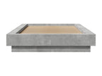 Cadre de lit gris béton 90x190 bois d'ingénierie PKGN27228