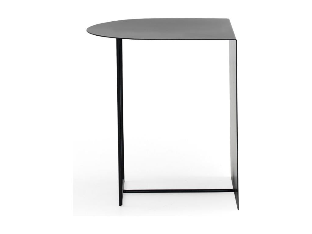 Table d'appoint en métal noir EZVZ09731