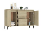 Buffet chêne Cosymeub 104x35x70 cm bois d'ingénierie EZUR94616
