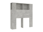 Armoire de tête de lit Gris béton 100x18.5x104.5 cm DGSJ95934