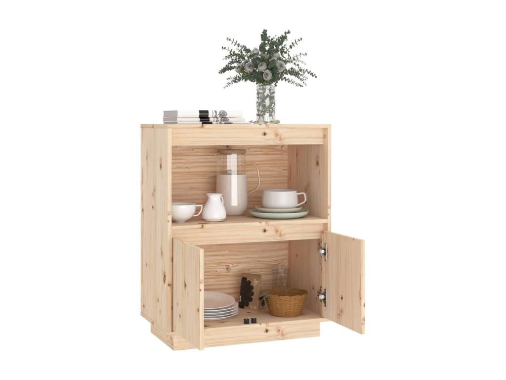 Buffet 60x34x75 cm Bois massif de pin IZHO18509
