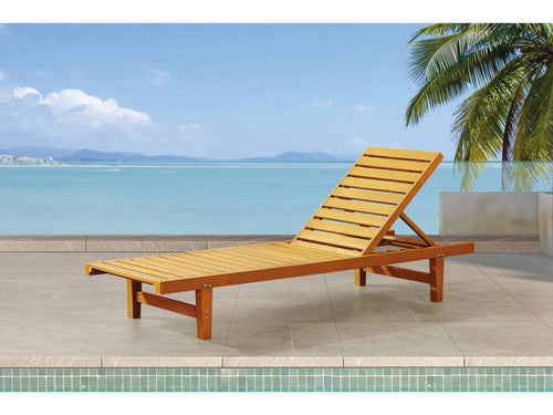 Bain de Soleil en bois Cosymeub - Marron clair NJDA66691