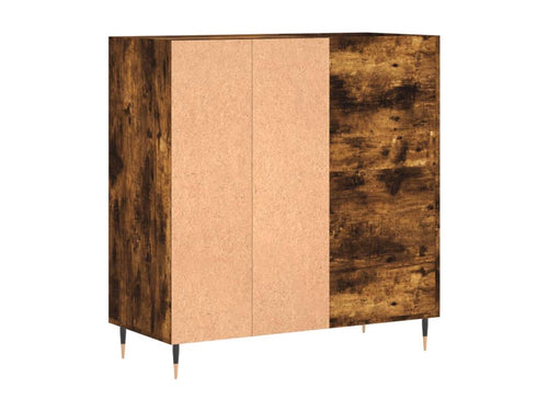 Armoire à disques chêne fumé 84,5x38x89 cm bois d'ingénierie LDAO50145