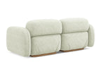 Canapé modulable 3 places en tissu chenille - blanc - Cosymeub YOGN58187