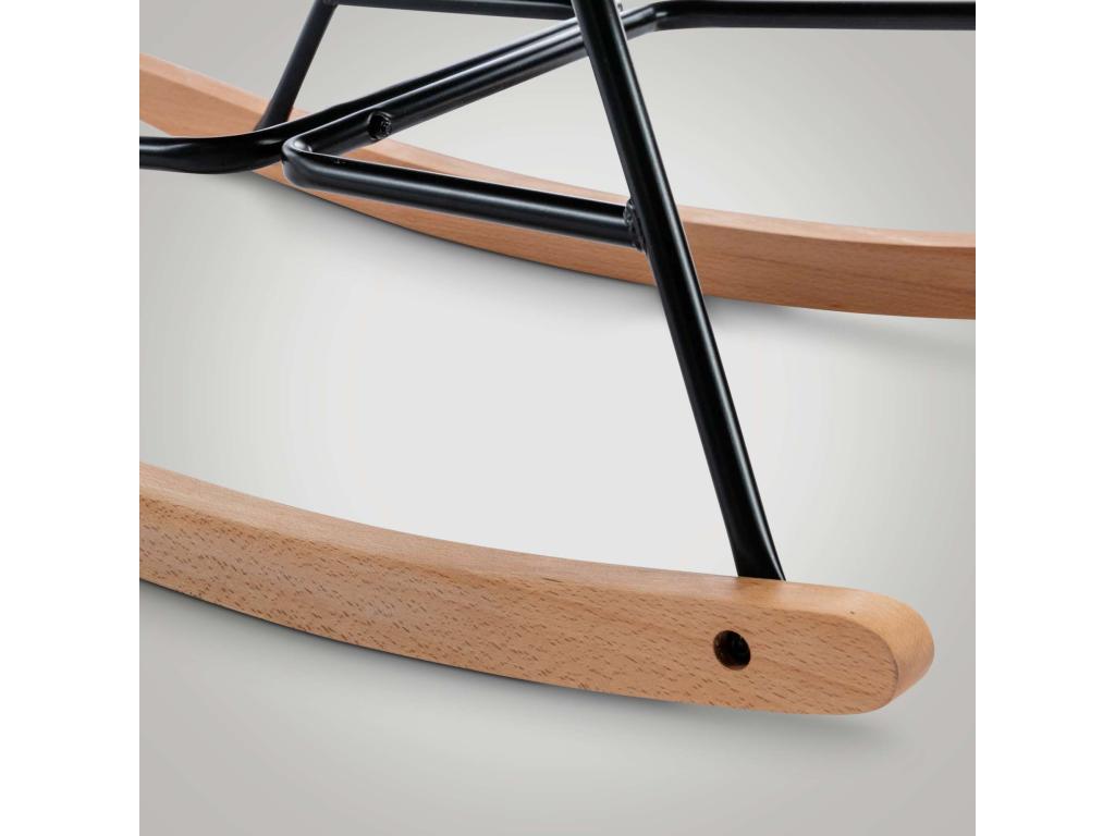 Fauteuils à bascule - Velours / Métal - Crème - Cosymeub FHQZ02733