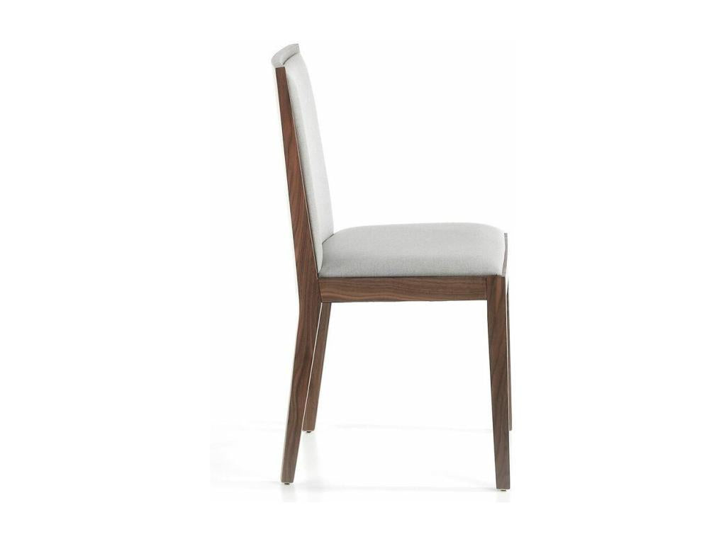 Chaise bois noyer et tissu Cosymeub - Lot de 2-Couleur Cosymeub 10 XNRM47798