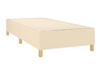 Lit à sommier tapissier avec matelas Crème 90x200 cm Tissu ULDP99636