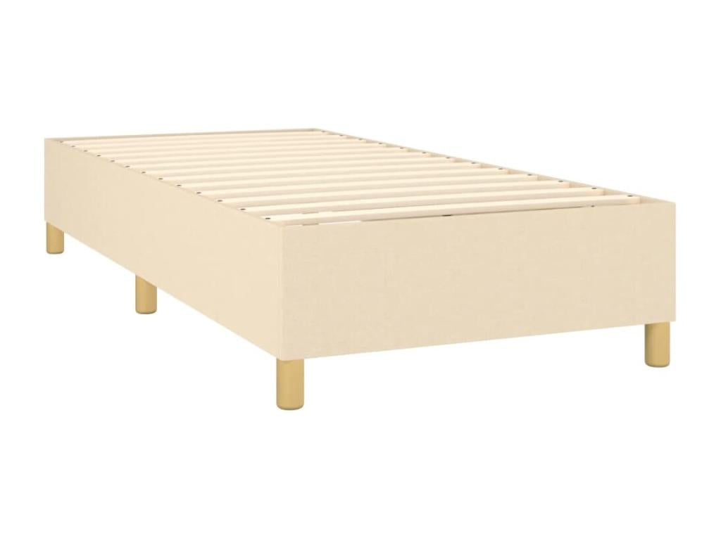 Lit à sommier tapissier avec matelas Crème 90x200 cm Tissu ULDP99636