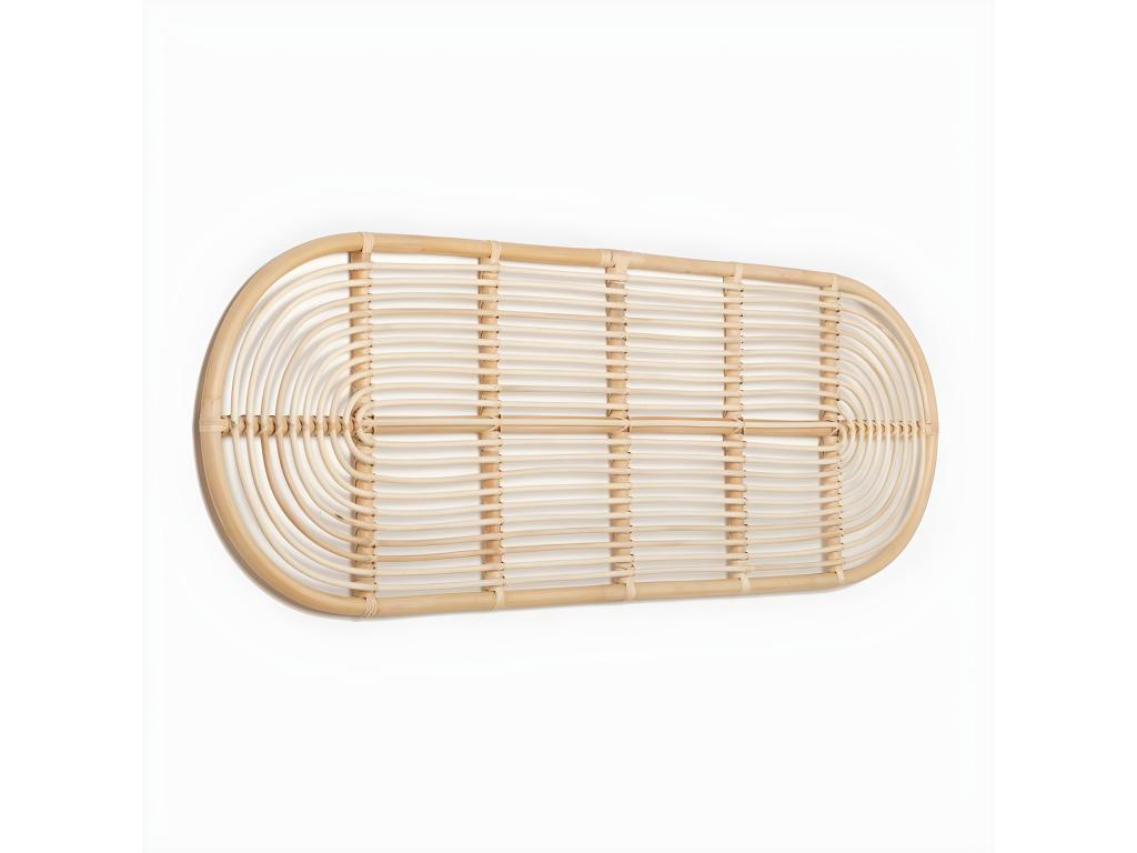 Tête de lit double en rotin naturel 170x60 cm-Cosymeub IZPG10003