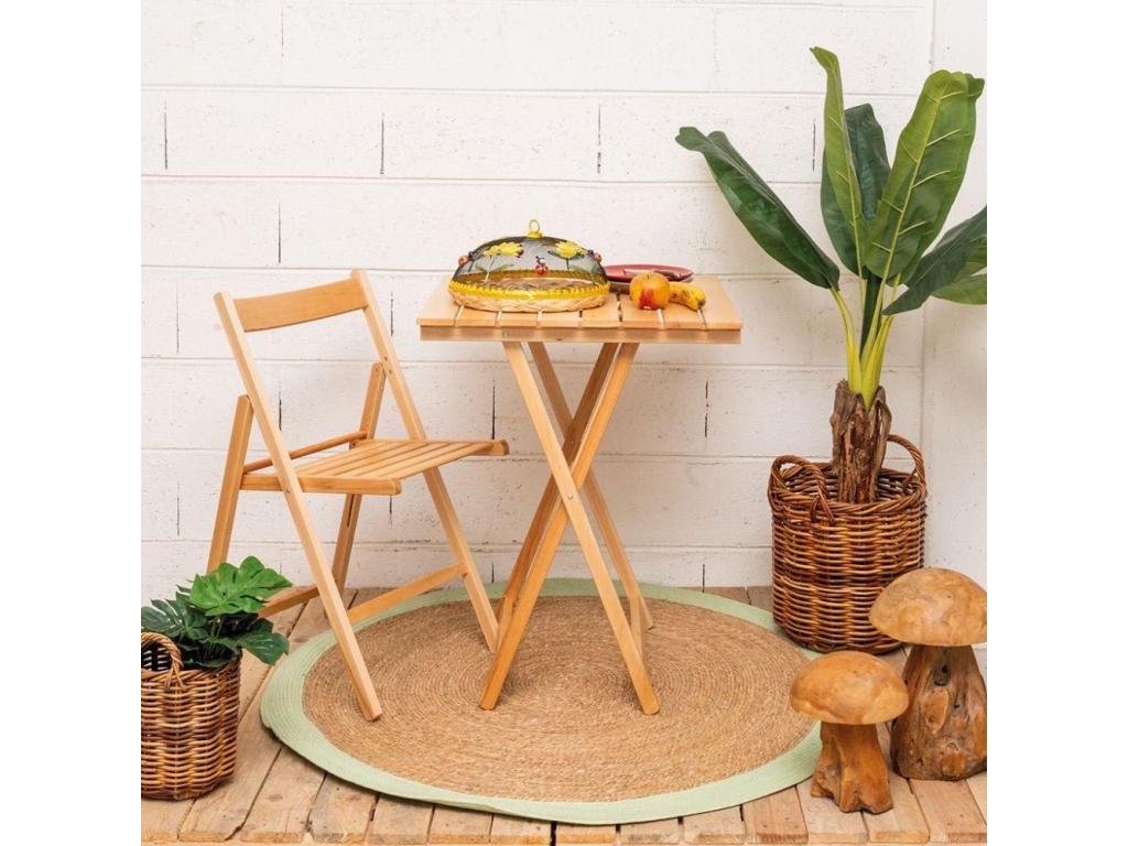 Chaise pliante en bois Lot de 2 HTSS08809