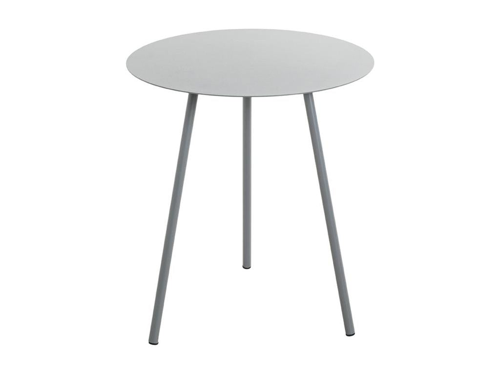 Table d'appoint Table de salon ronde en métal coloris gris - Diamètre 40 x hauteur 45 cm BANT64807