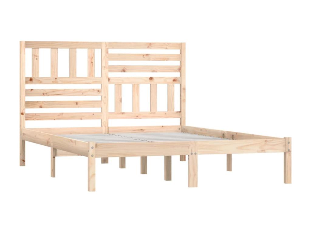 Cadre de lit sans matelas 120x190 cm bois de pin massif VXSM73825