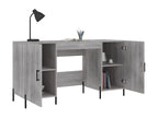 Bureau Cosymeub gris 140x50x75 cm bois d'ingénierie EQOV35191