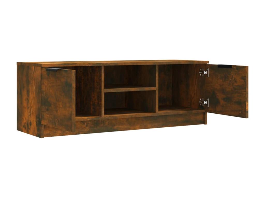 Meuble TV Chêne fumé 102x35x36,5 cm Bois d'ingénierie VQNJ85086
